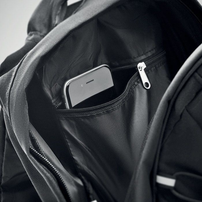 Rucksack 600D RPET MONTE LOMO - schwarz-143