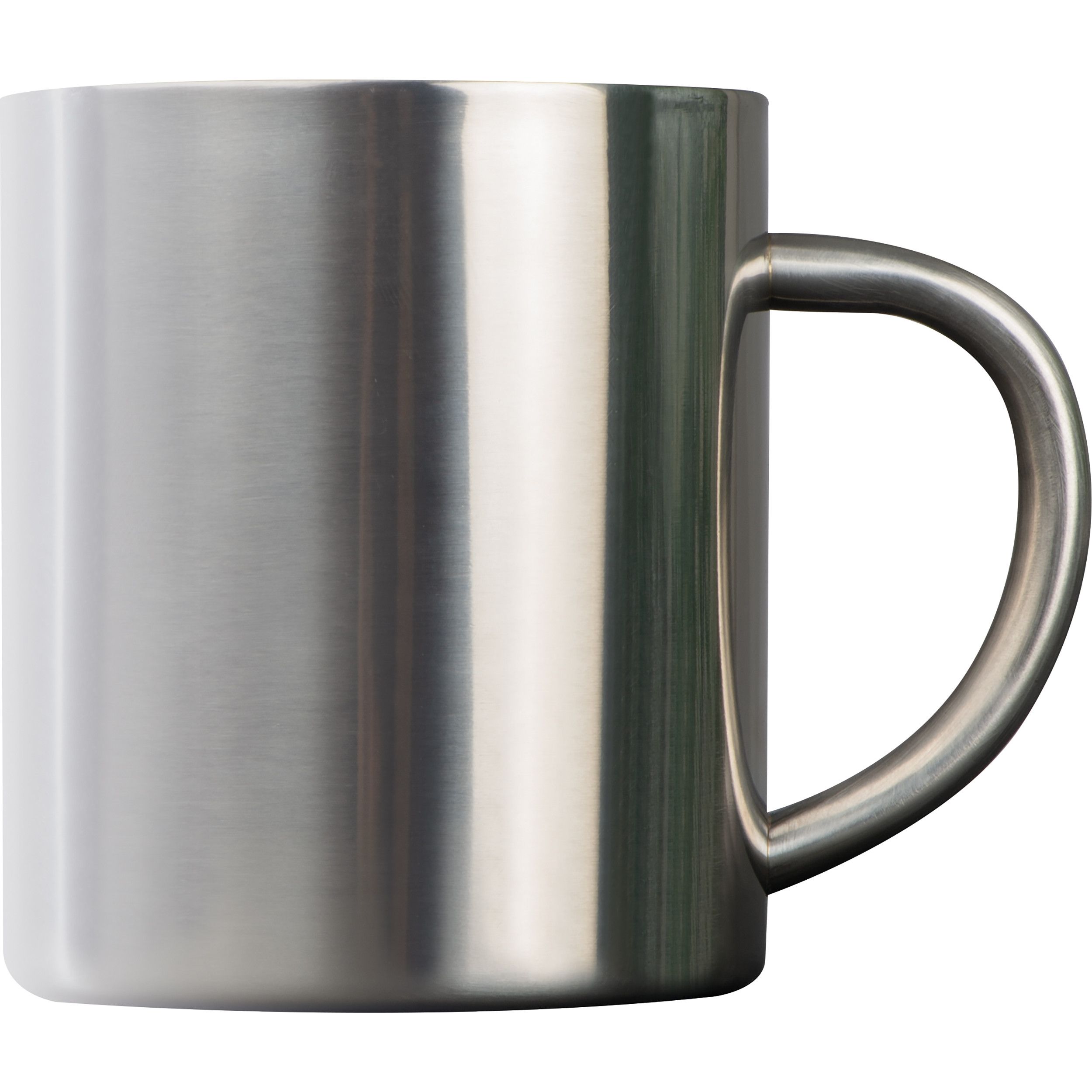 Vakuum Tasse aus Edelstahl, 300ml - silbergrau-823