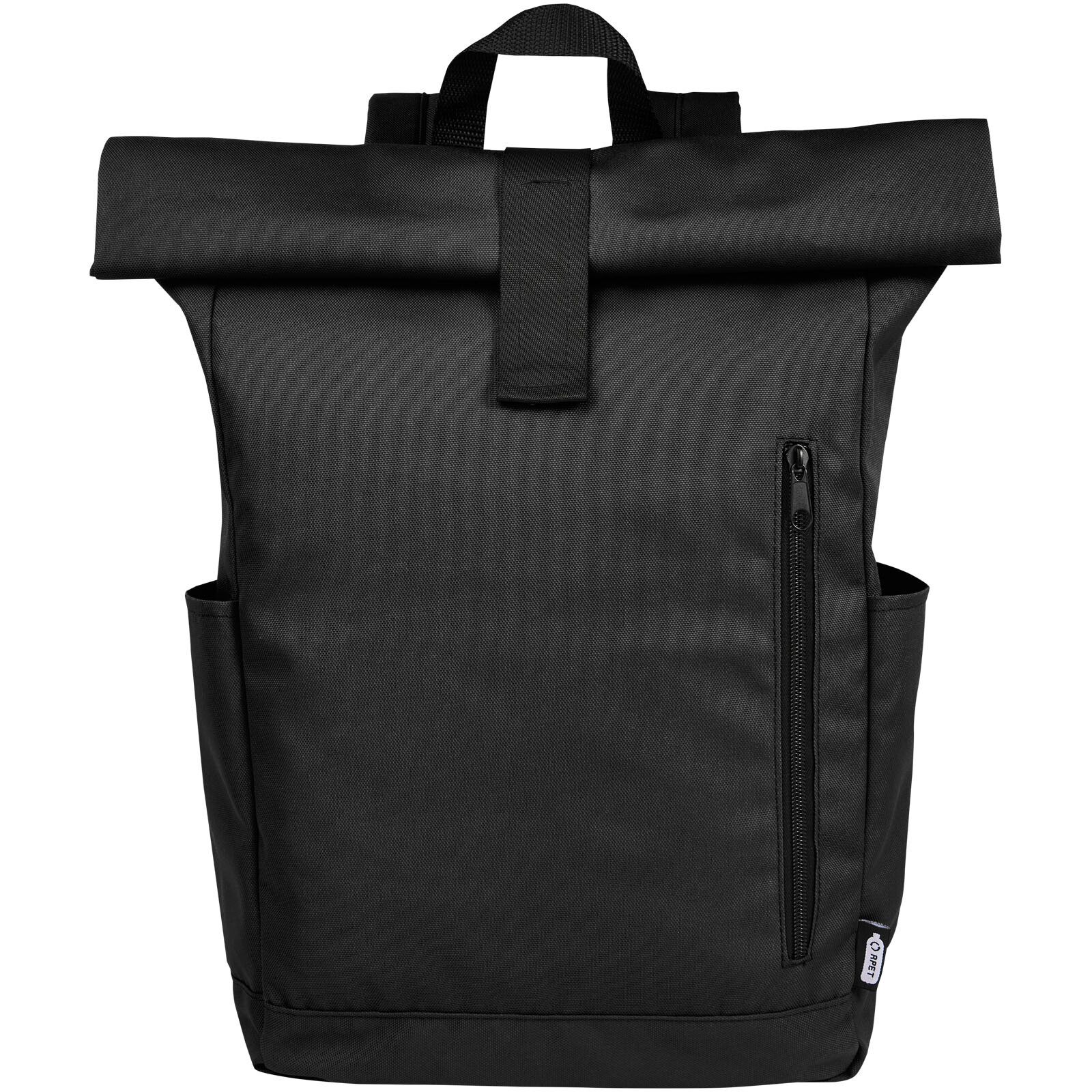 Byron 15,6" GRS RPET Roll-Top Rucksack 18 L - schwarz-274