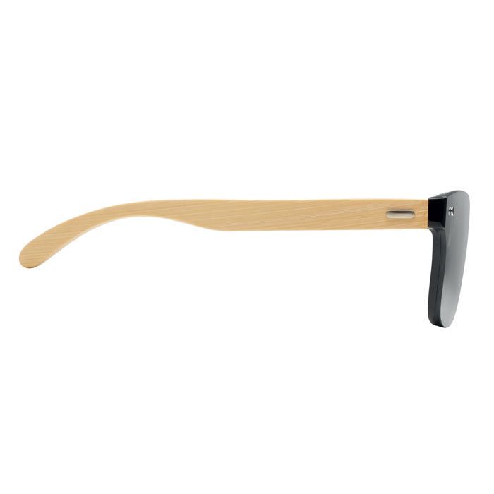 Sonnenbrille mit Bambus ALOHA - silber glänzend-642