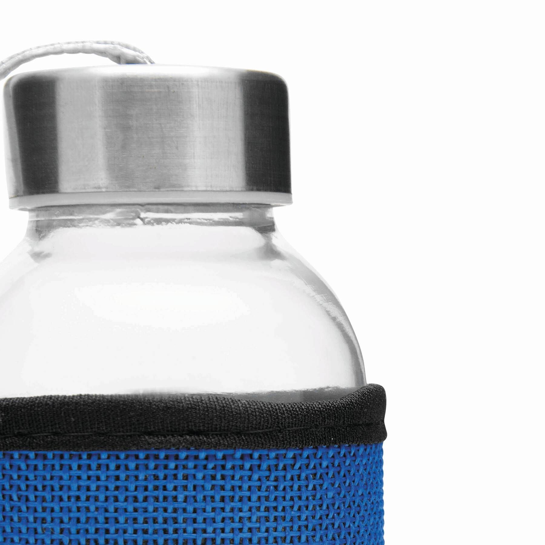 Glas-Trinkflasche TAKE JUTY - blau-520