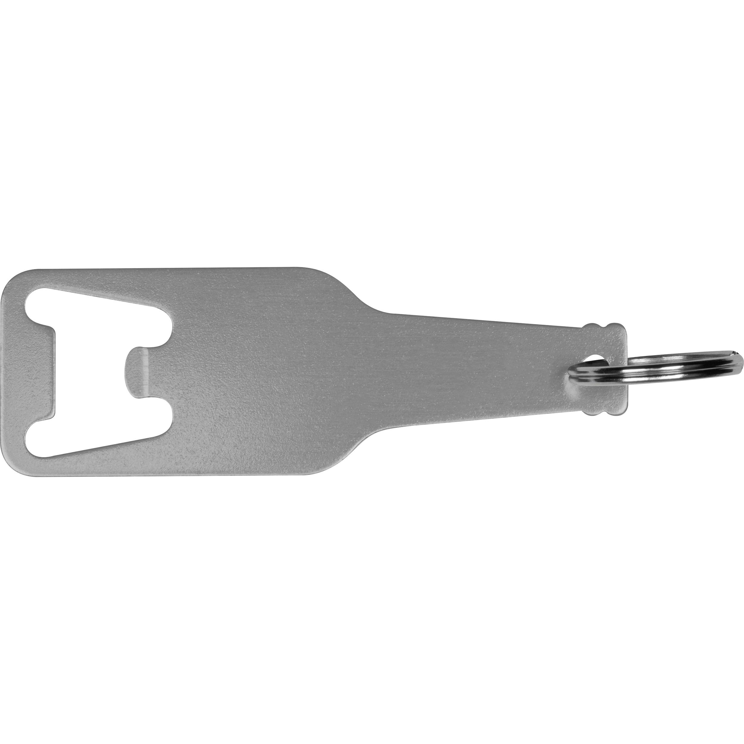 Flaschenöffner aus recyceltem Aluminim Malmö - silbergrau-598