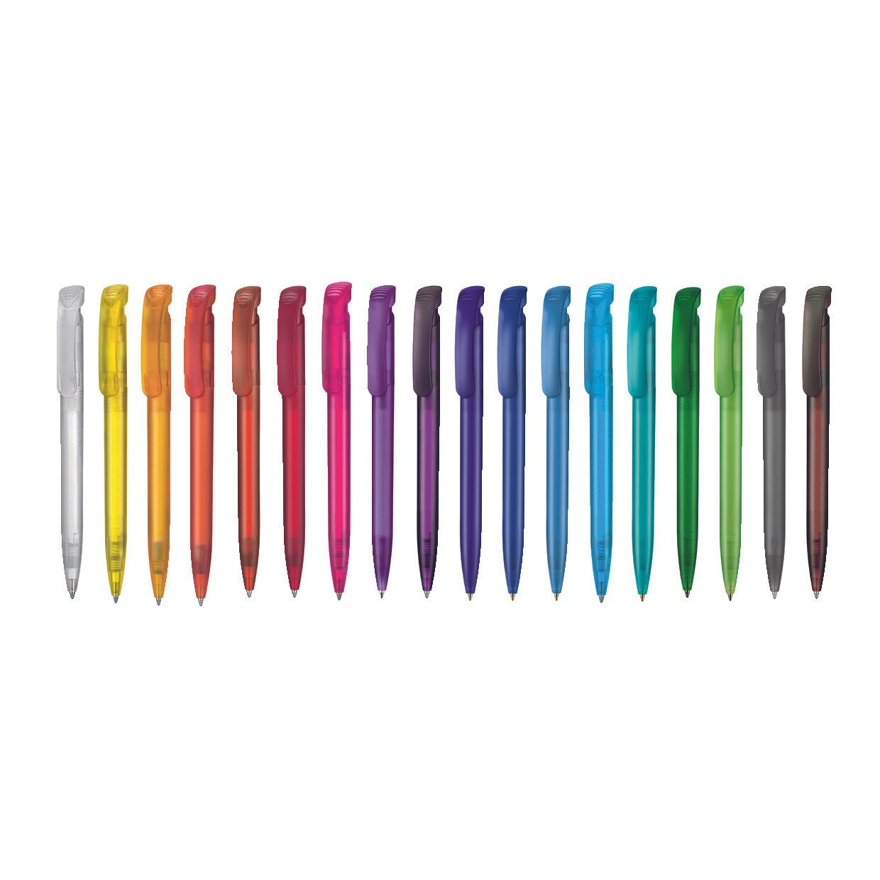 Kugelschreiber CLEAR FROZEN - mango-gelb-863