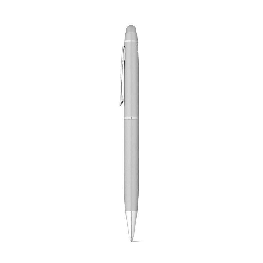 JULIE Kugelschreiber aus recyceltem Aluminium (100 % rAL) mit Touchpen - satinsilber-492