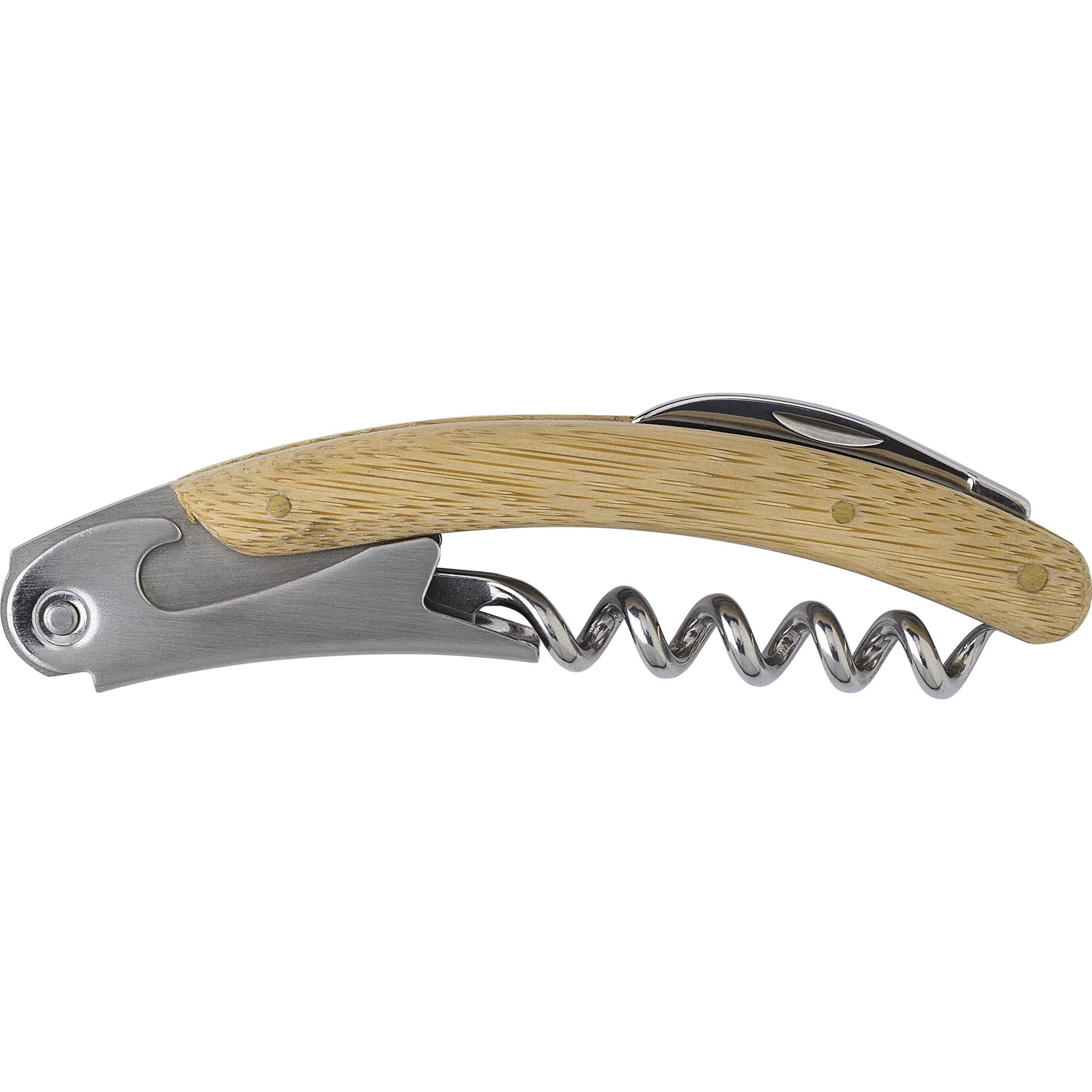 Kellnermesser mit Bambusverkleidung Lenny - braun-635