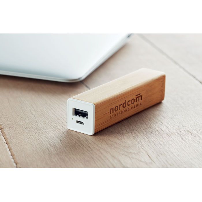 Powerbank 2200 mAh Bambus POWERBAM - holz-860