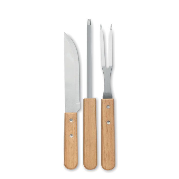 3teiliger BBQ Koffer TOOLDERA - holz-911