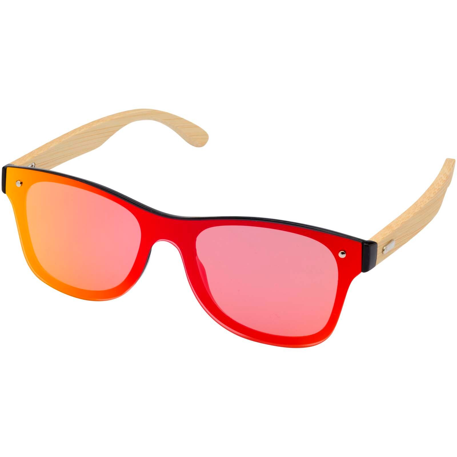 Tan Sonnenbrille mit Bambusbügeln - gelb-832