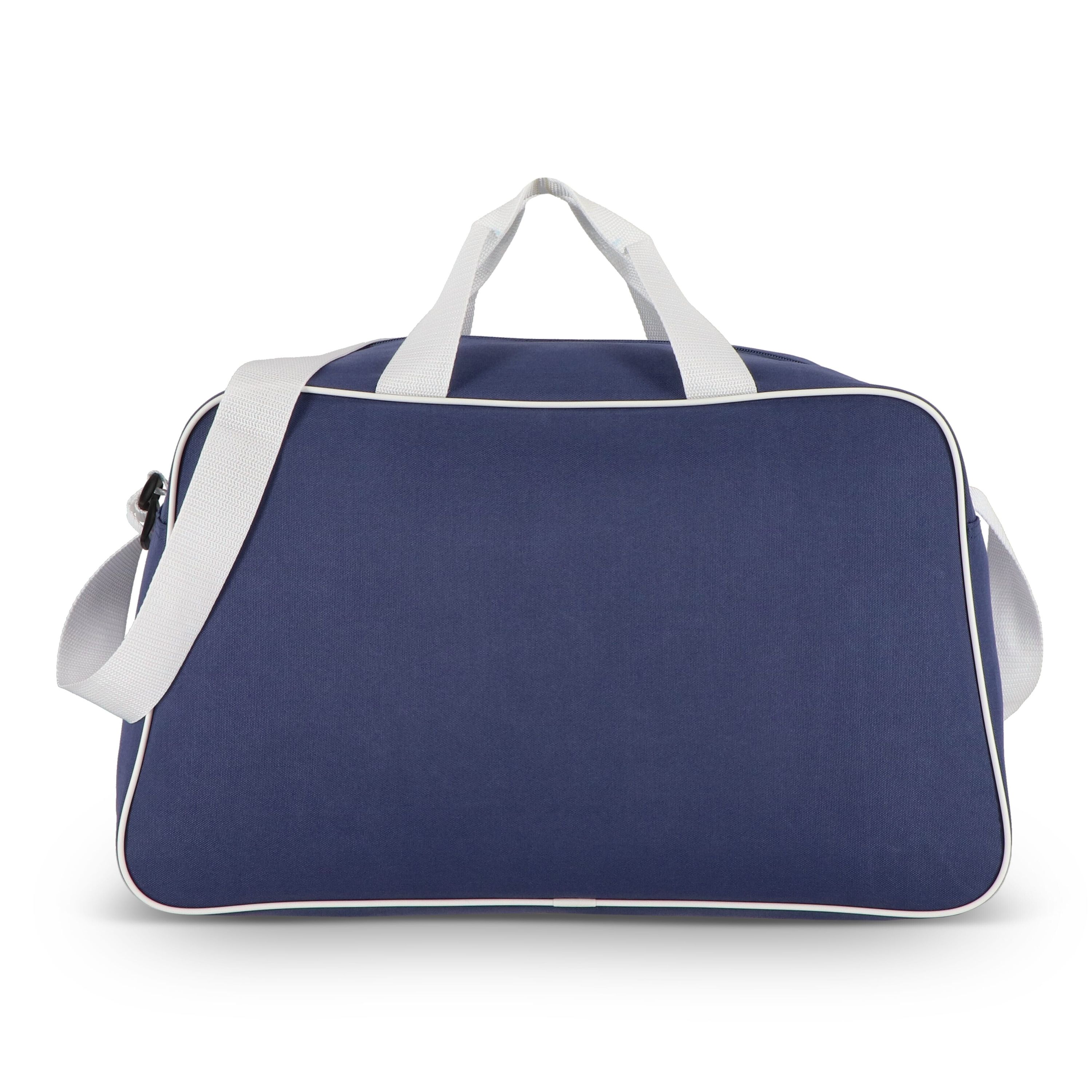 R-PET 600D Sport- und Reisetasche 48 x 25 x 28 cm 30 l - blau  -  weiss-755