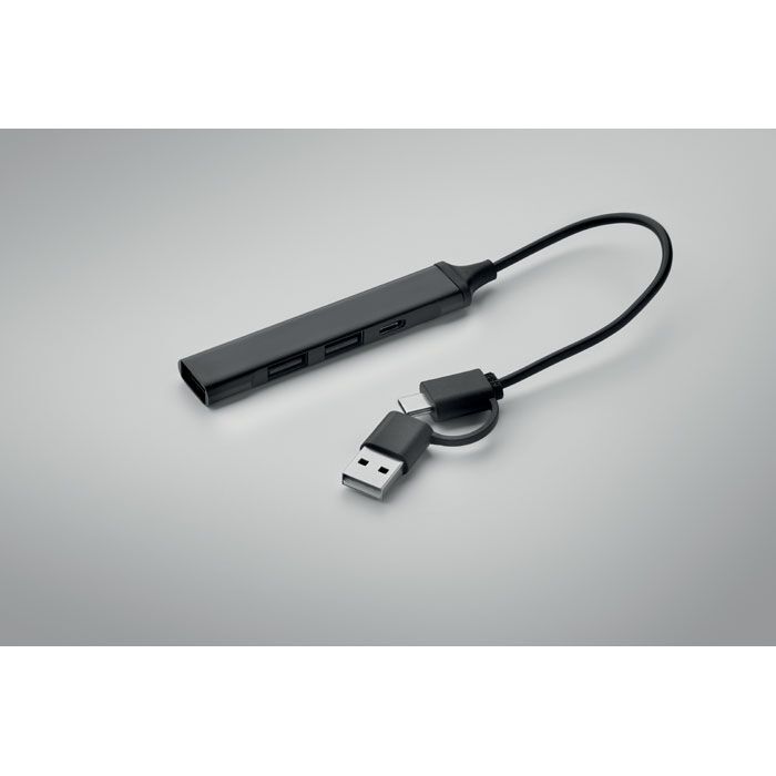 4 Port USB Hub CURRENT - schwarz-164