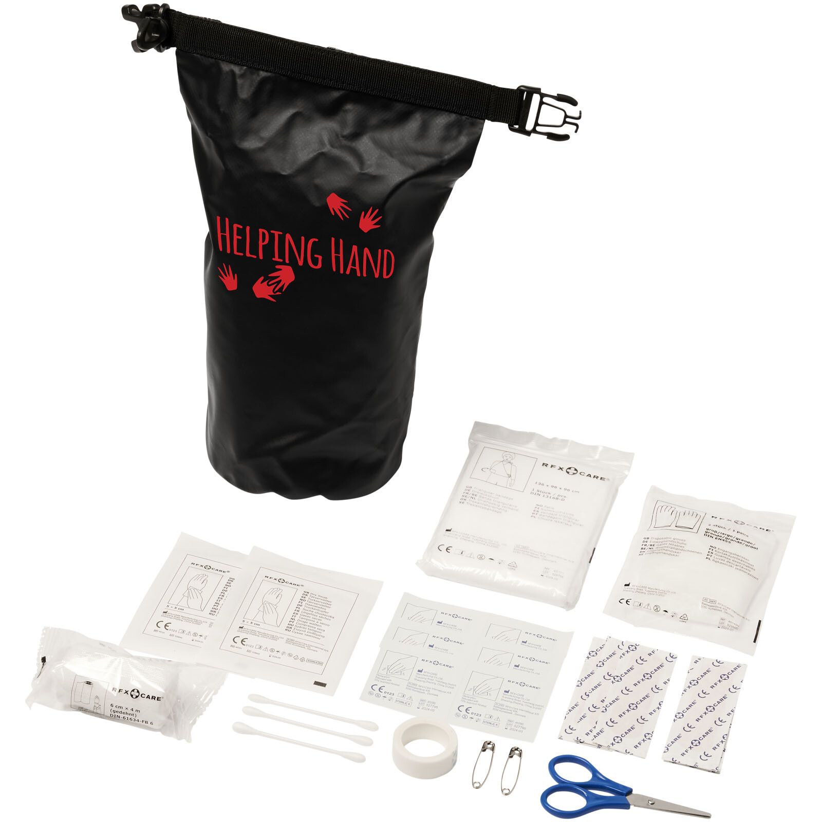 Alexander 30-teiliges Erste-Hilfe-Set mit wasserfester Tasche - schwarz-805