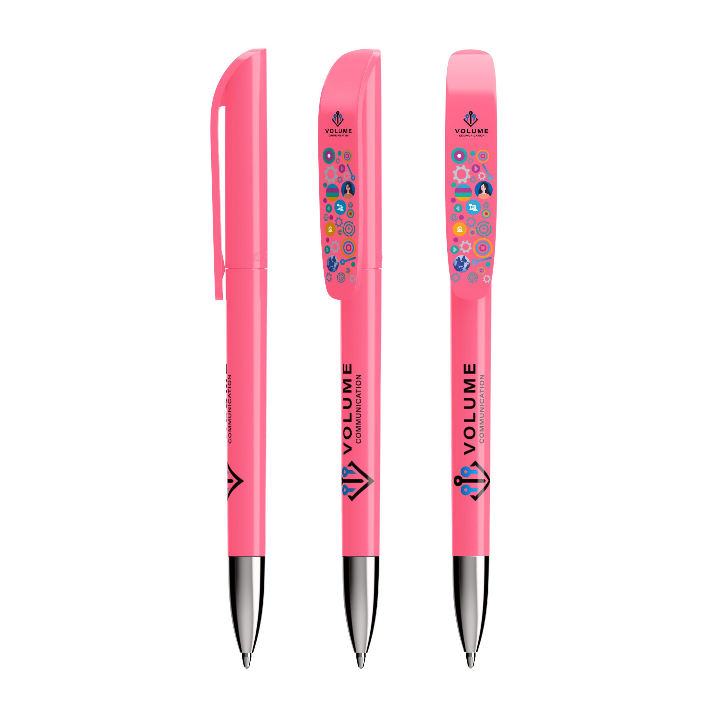 BIC® Super Clip Advance Ballpen, Mine blau - rosa-889