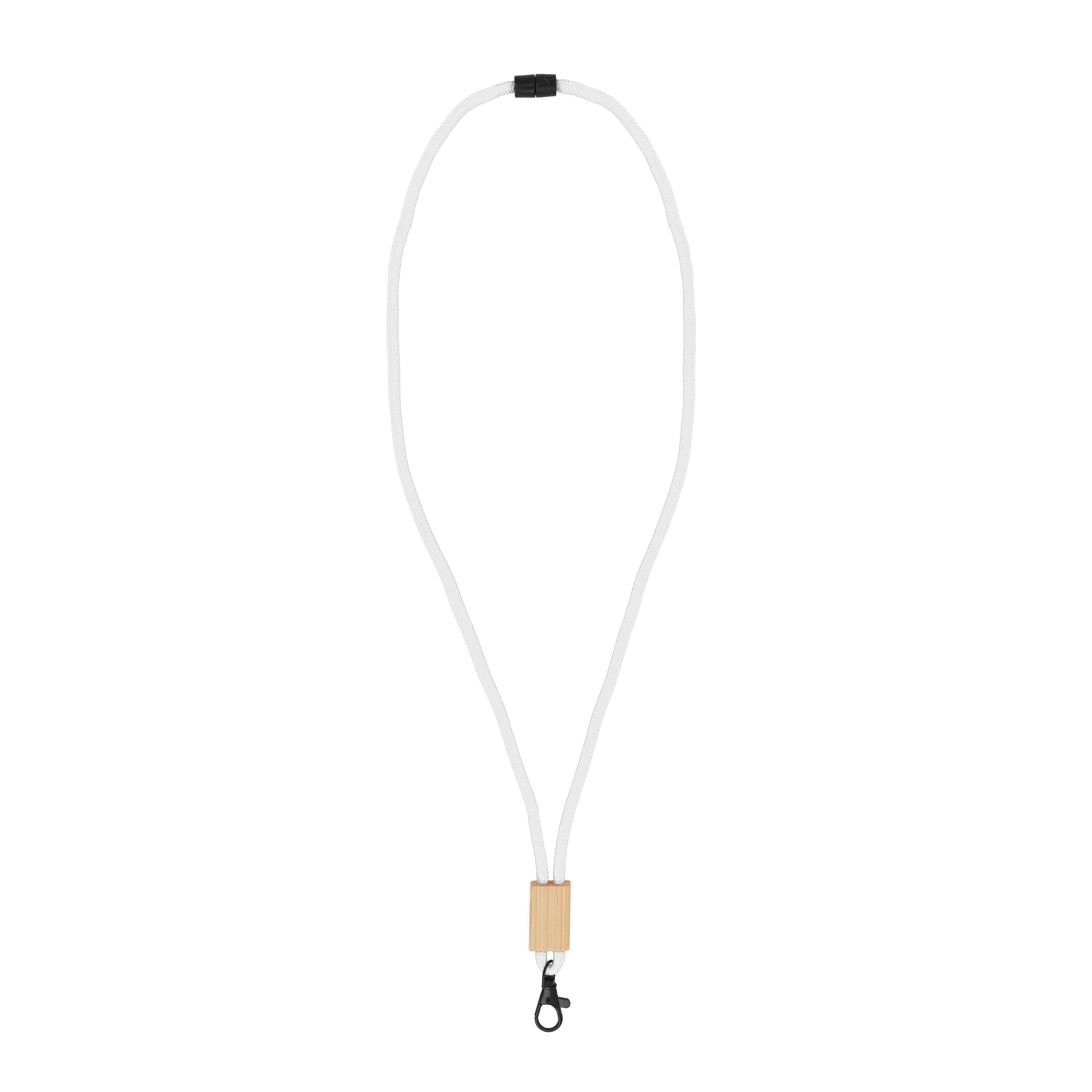 R-PET Kordel-Lanyard - weiss-519