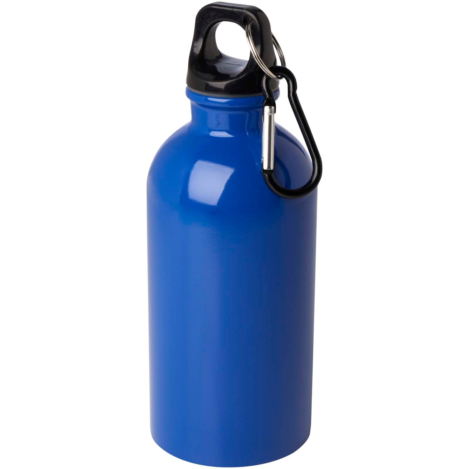Oregon 400 ml RCS-zertifizierte, einwandige Trinkflasche aus Edelstahl mit Karabinerhaken - royalblau-865