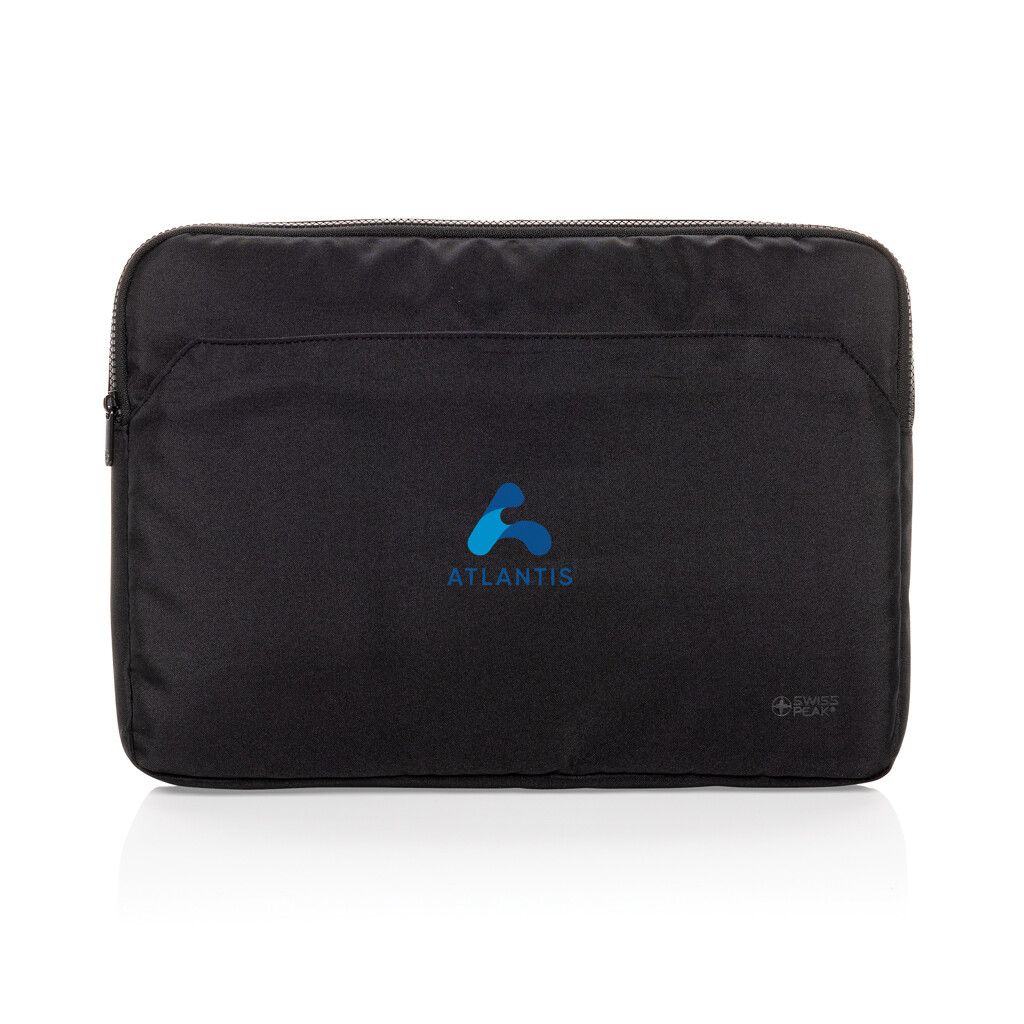 Swiss Peak Aware™ RPET Essential 15.6" Laptop Sleeve - schwarz-741