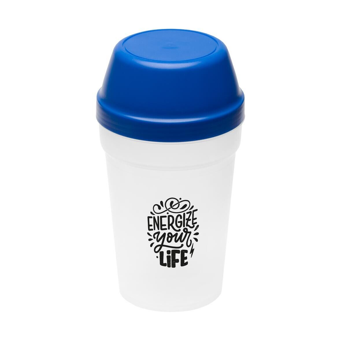 Shaker Multi, 0,30 l - transparent - standard-blau PP-991
