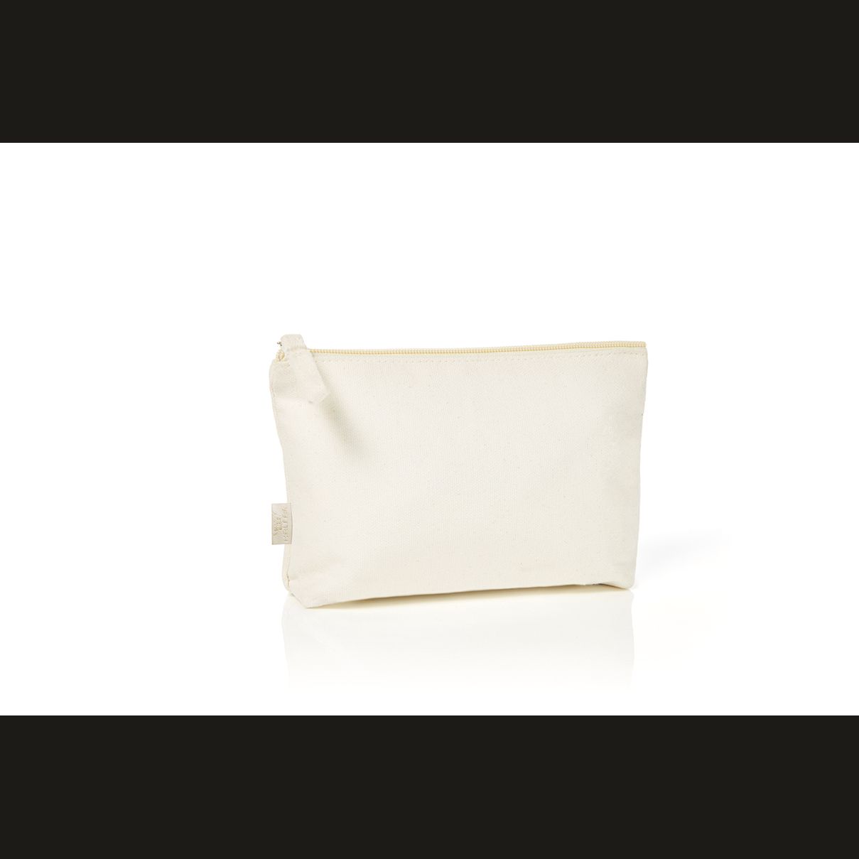 Reißverschluss-Tasche ORGANIC S - natur-389