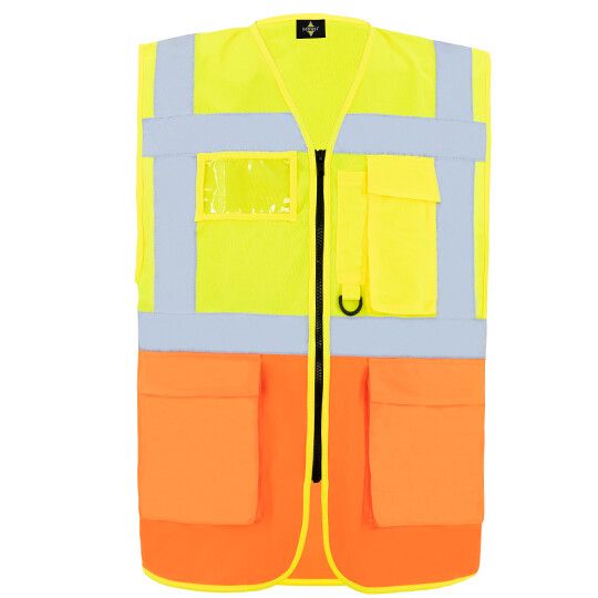 CO² Neutral Multifunctional Executive Safety Vest Hamburg - signal yellow - signal orange-908