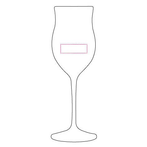 Veredelungsposition Glas Kelch