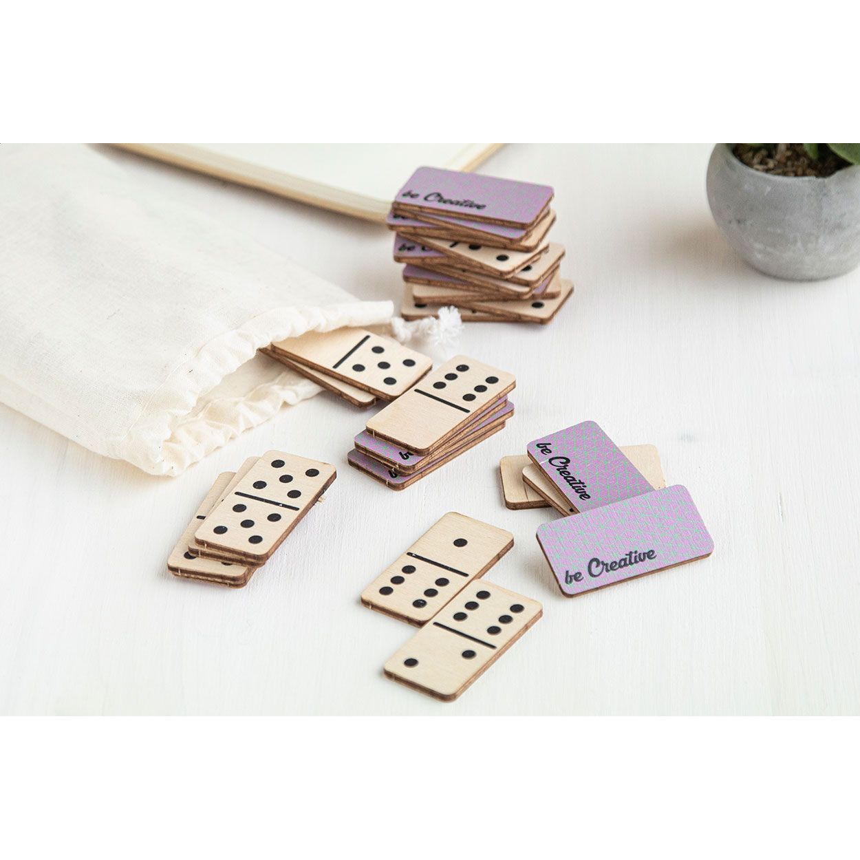 Individuelles Domino-Spiel Maltese - natur-622