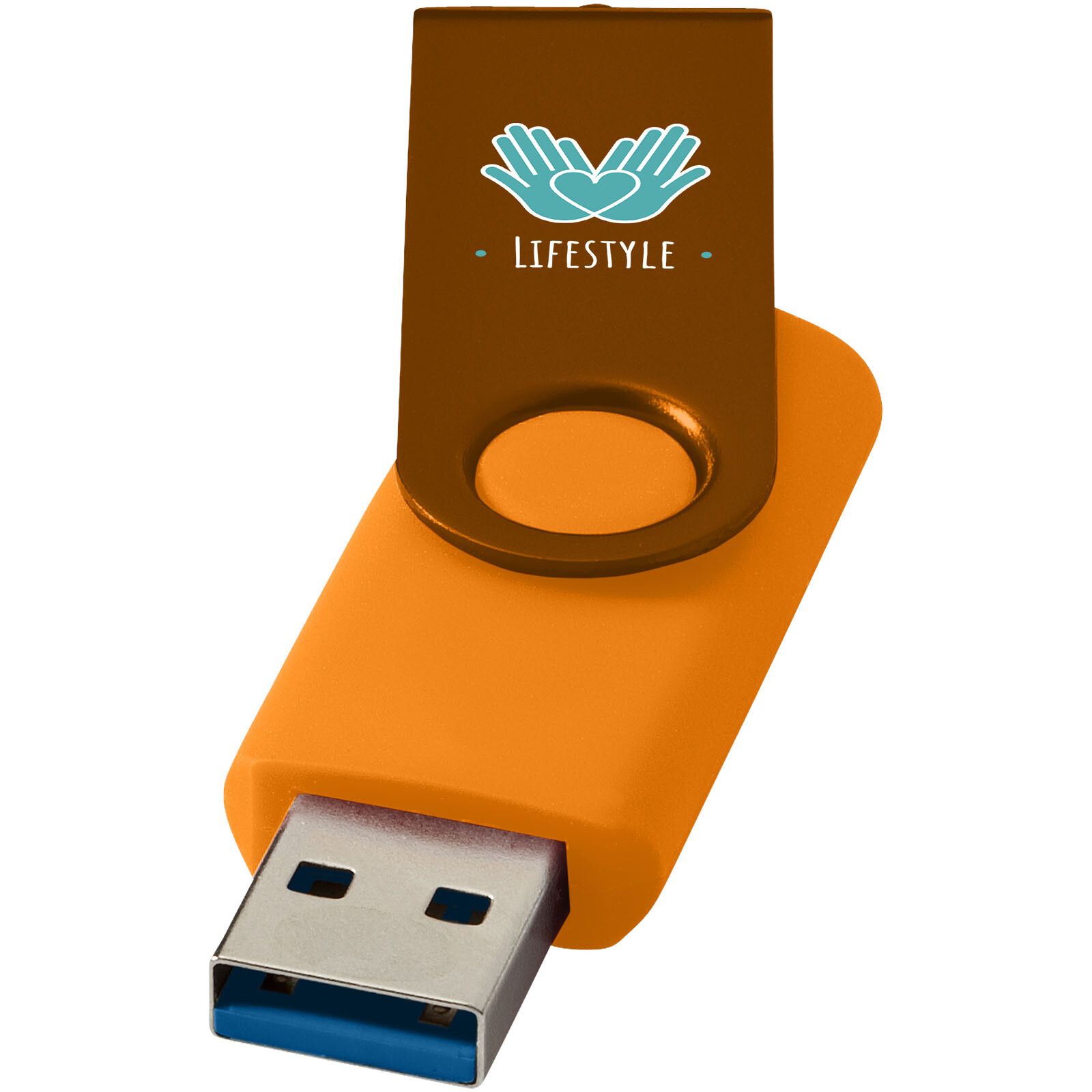 Twister USB-Stick 3.0 aus Metall - orange - 16 GB-98