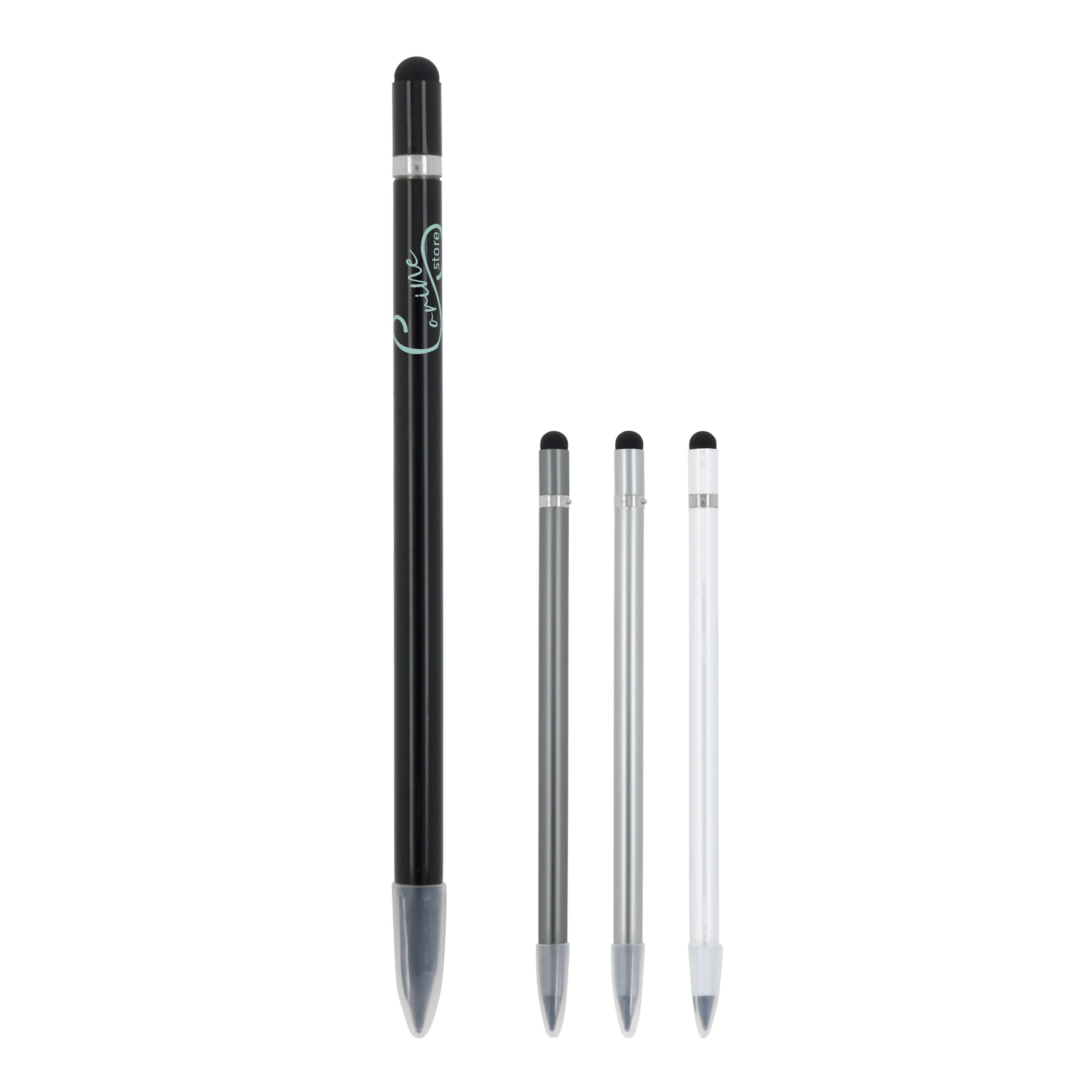 Langlebiger Aluminiumbleistift mit Radiergummi - silber-489