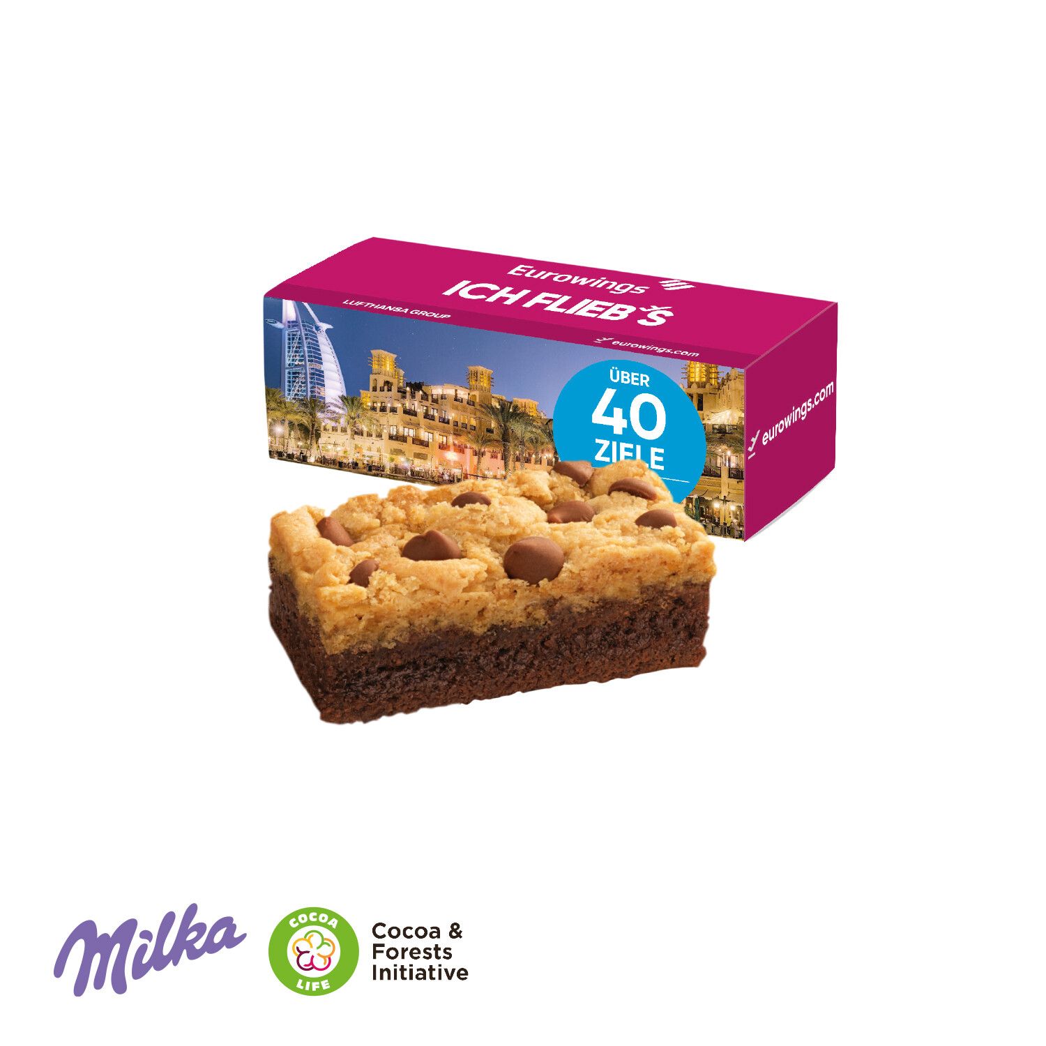 Milka Mini Kuchen Choco Brookie 22g in Werbebox-47