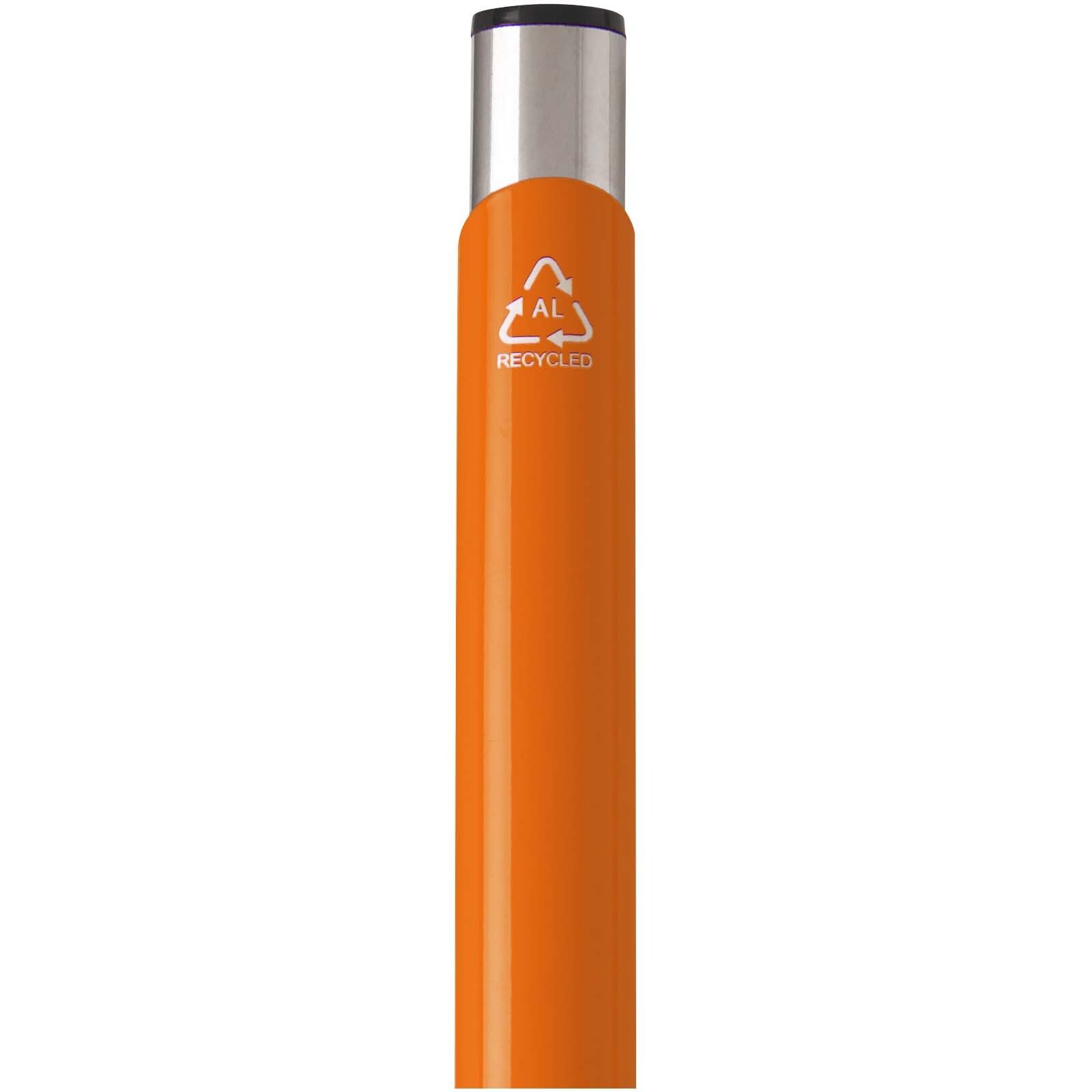 Moneta Kugelschreiber aus recyceltem Aluminium (blaue Mine) - orange-942