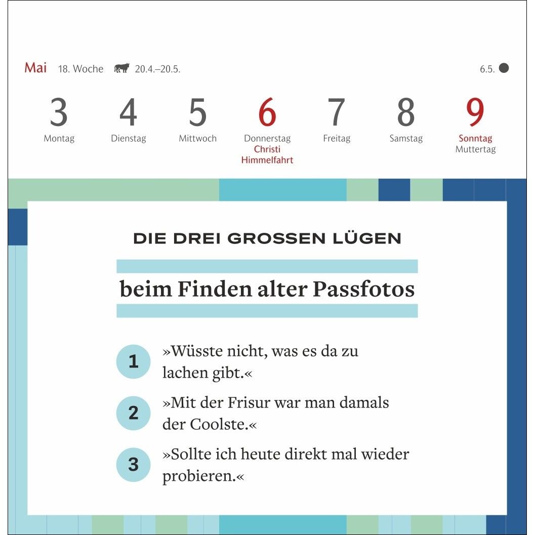 Die drei großen Lügen Premium-Postkartenkalender-505