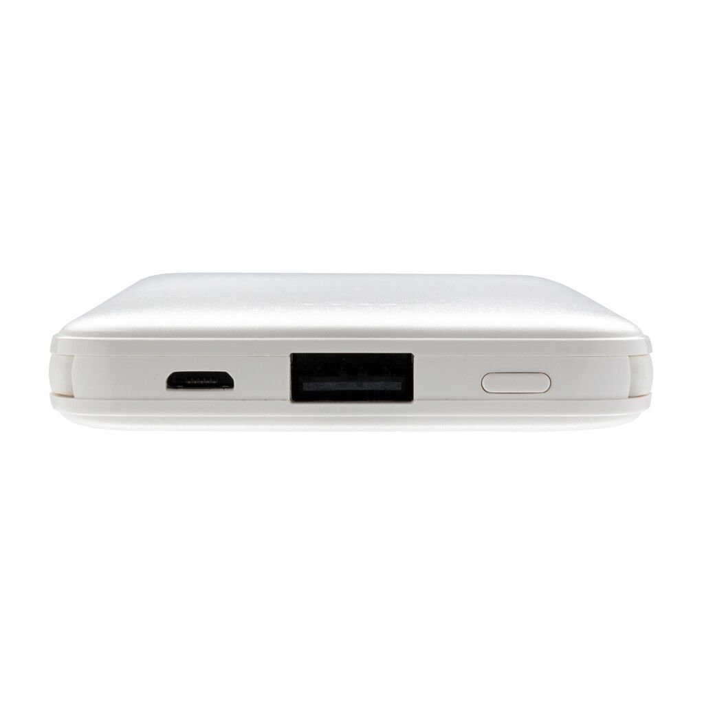 5.000 mAh Powerbank mit integriertem Kabel - weiß-706