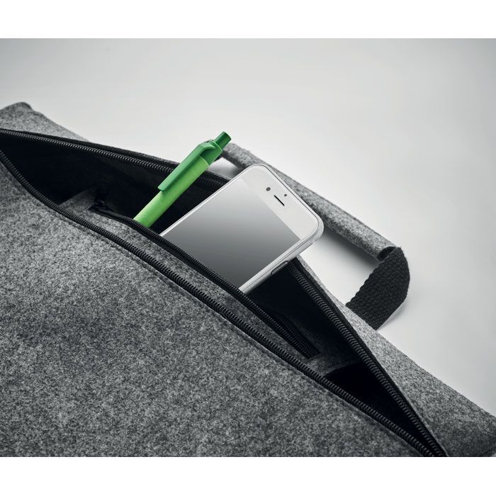 Laptop Tasche RPET-Filz TAPLA - grau-216