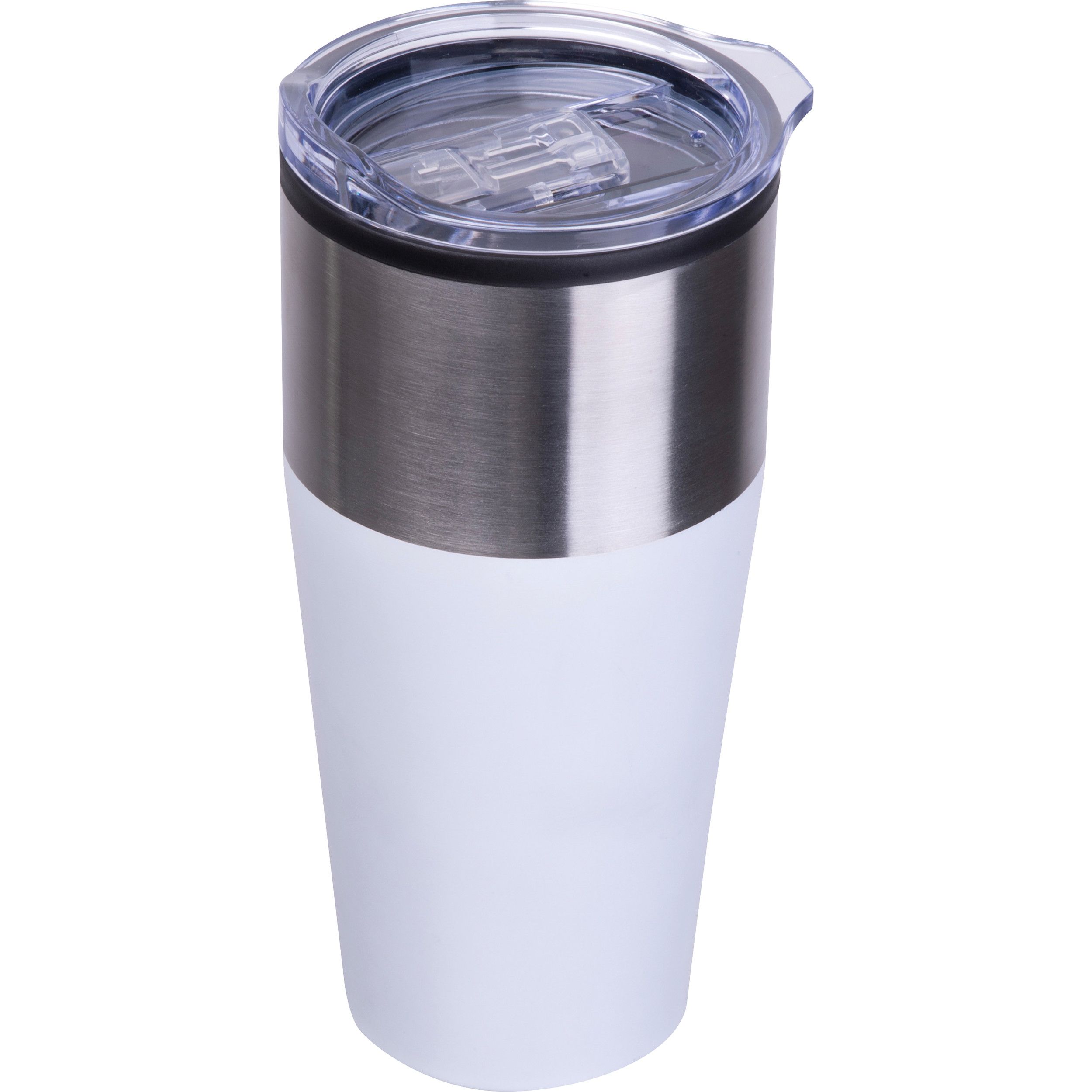 Doppelwandiger Trinkecher, 600ml JORDAN - weiß-780
