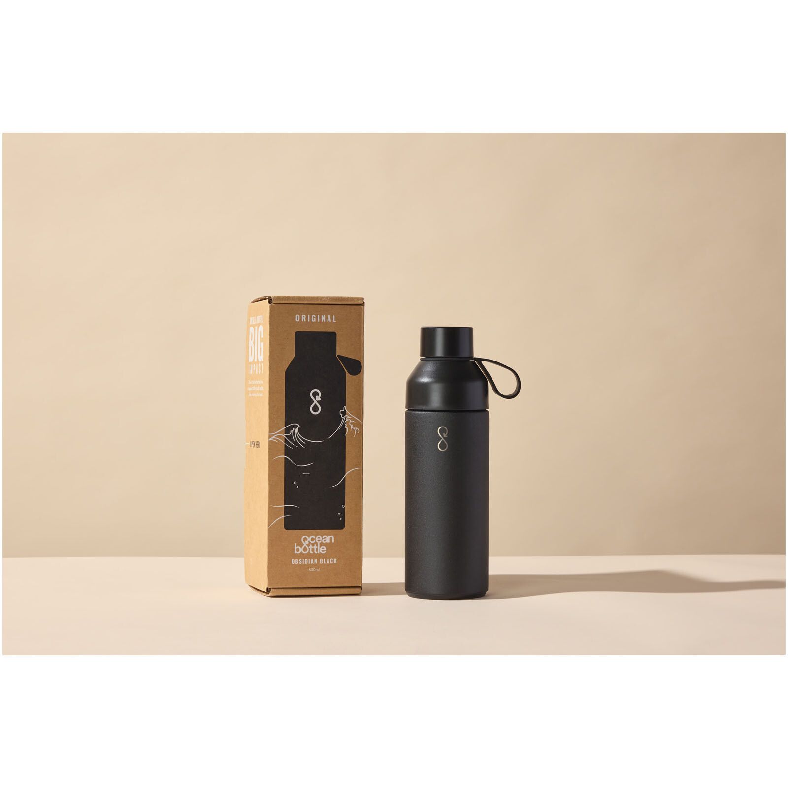 Ocean Bottle 500 ml vakuumisolierte Flasche - obsidian-schwarz-53