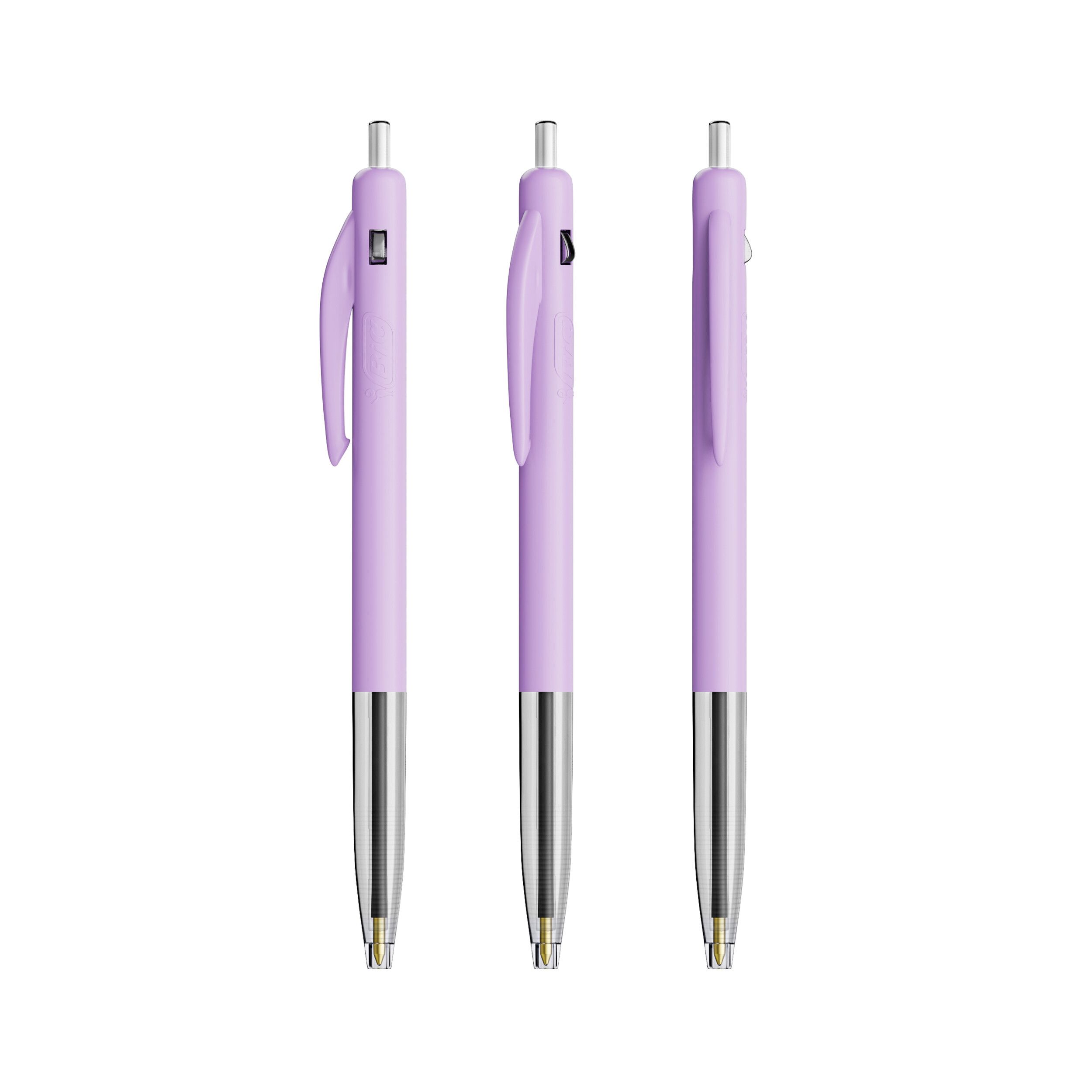 BIC® M10® Clic Kugelschreiber, Mine blau - pastelllila-223