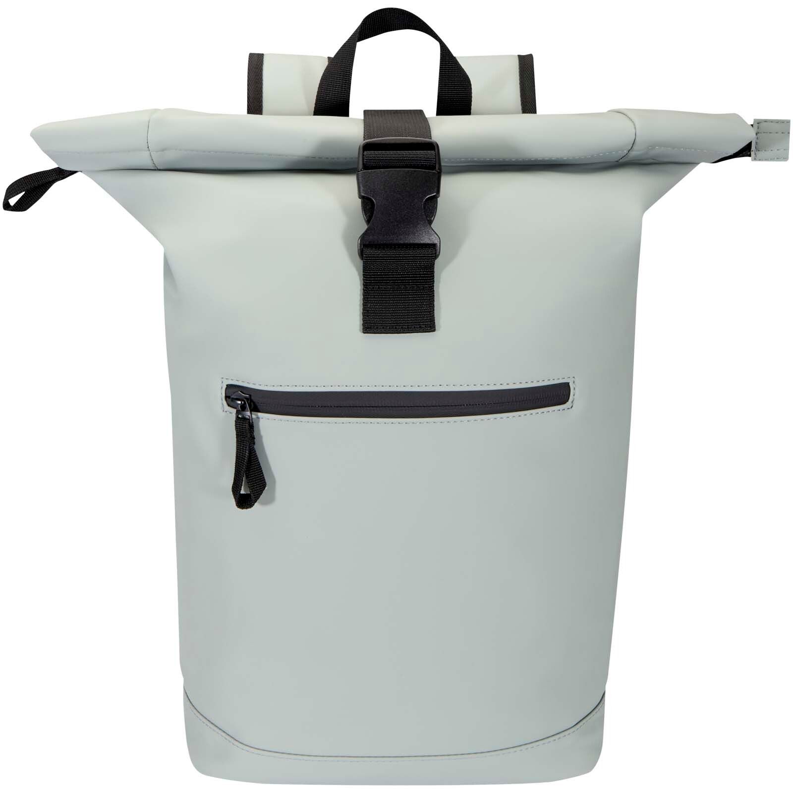 Resi Plus 15" GRS-recycelter Rolltop Rucksack 18 L  - grau-159