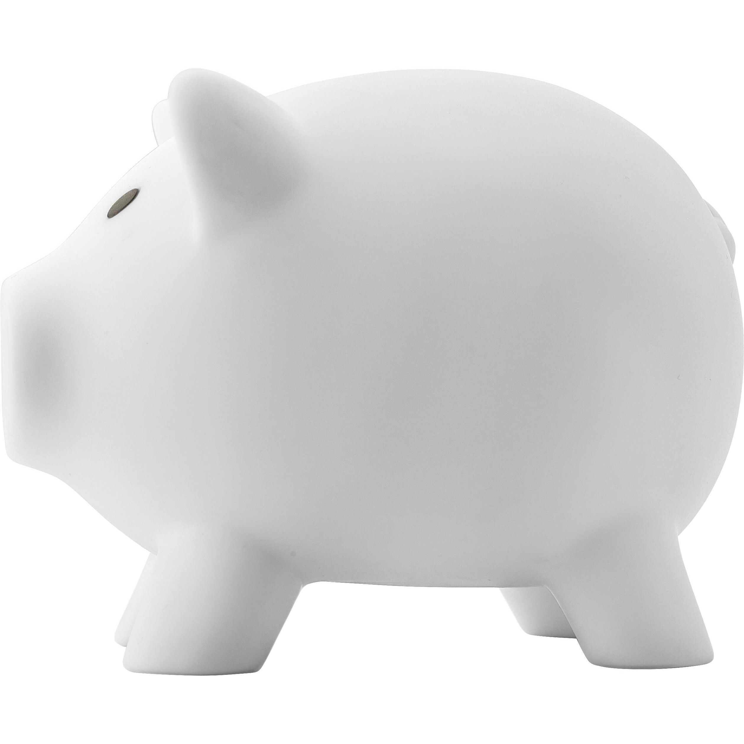 Sparschwein aus Kunststoff Roger - weiß-260