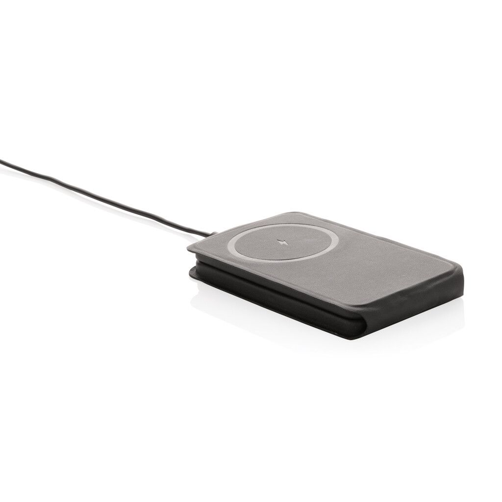 Swiss Peak 15W 3-in-1 magnetischer Wireles Charger aus rPU - schwarz-376