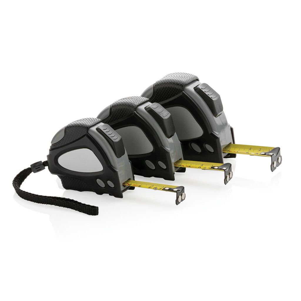 Auto-Stop-Maßband aus recyceltem Kunststoff, 3m/16mm - schwarz-466