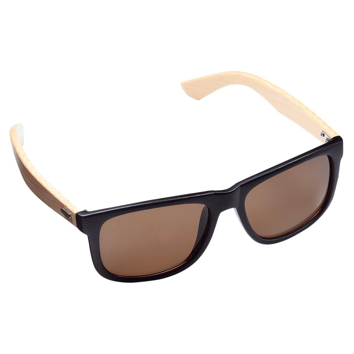 Sonnenbrille Bamboo - schwarz - braun-609