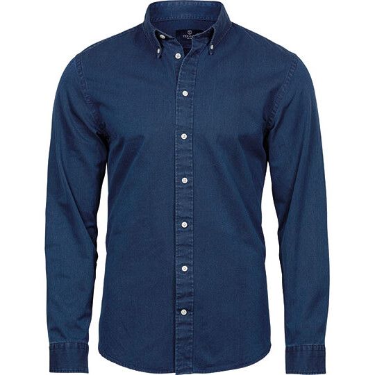Men´s Casual Twill Shirt - indigo-212