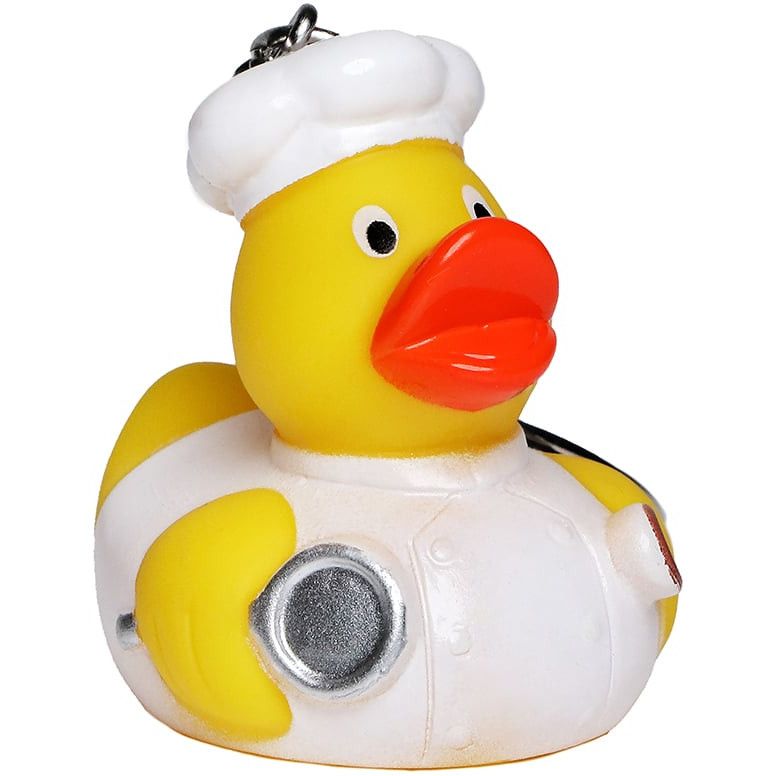 Schlüsselanhänger Ente Koch - gelb-311