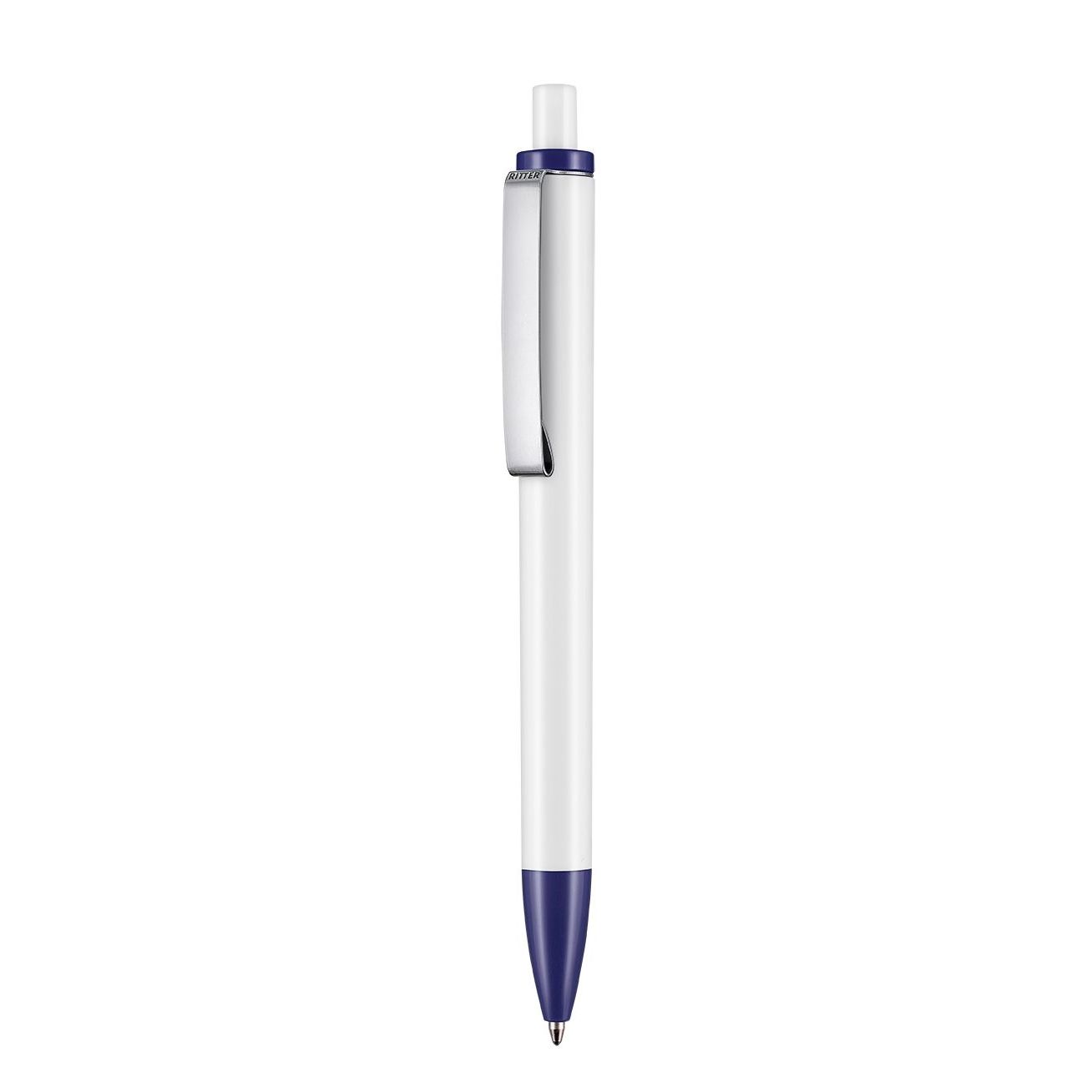 Kugelschreiber EXOS P - weiss - nacht-blau-57
