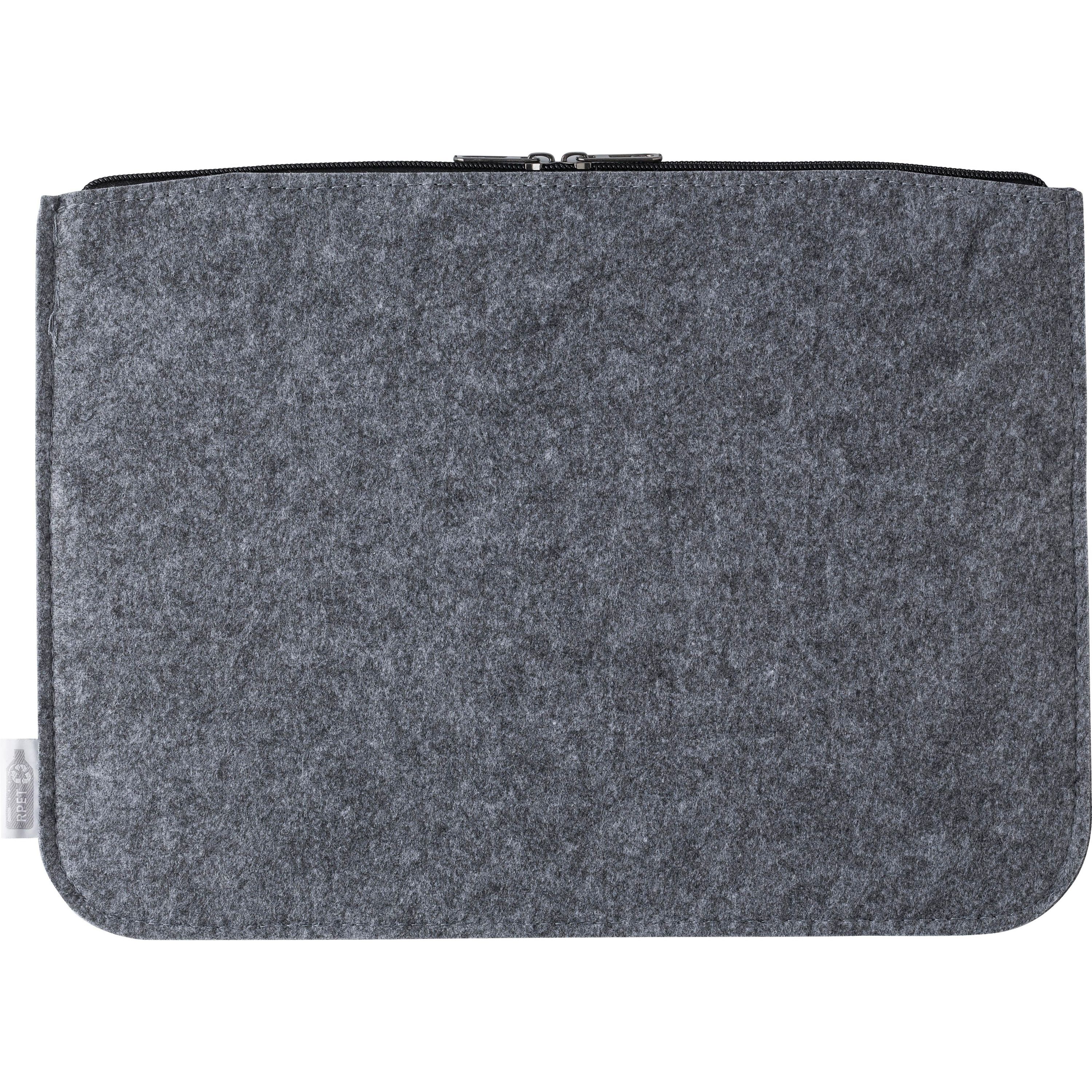 rPET Laptop-Tasche Emilia aus Filz - dunkelgrau-614
