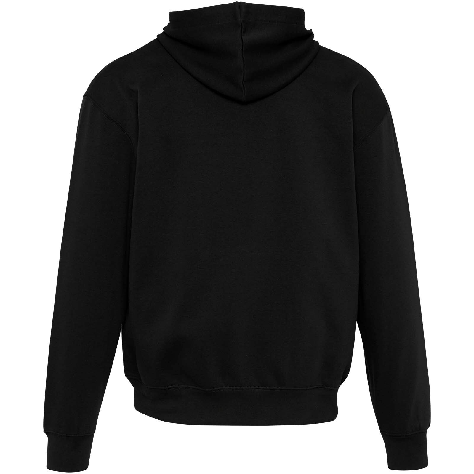 Boris Oversize Kapuzenpullover aus recycelter 280 g/m2 Bio Baumwolle (OCS), unisex - schwarz-206