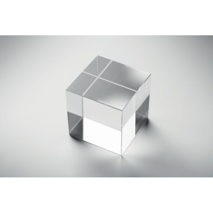 Glas-Pokal Würfel KUBEWARD - transparent-507