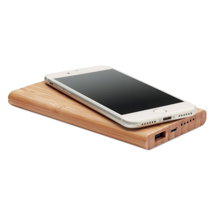 Induktive Powerbank Bambus ARENA - holz-699