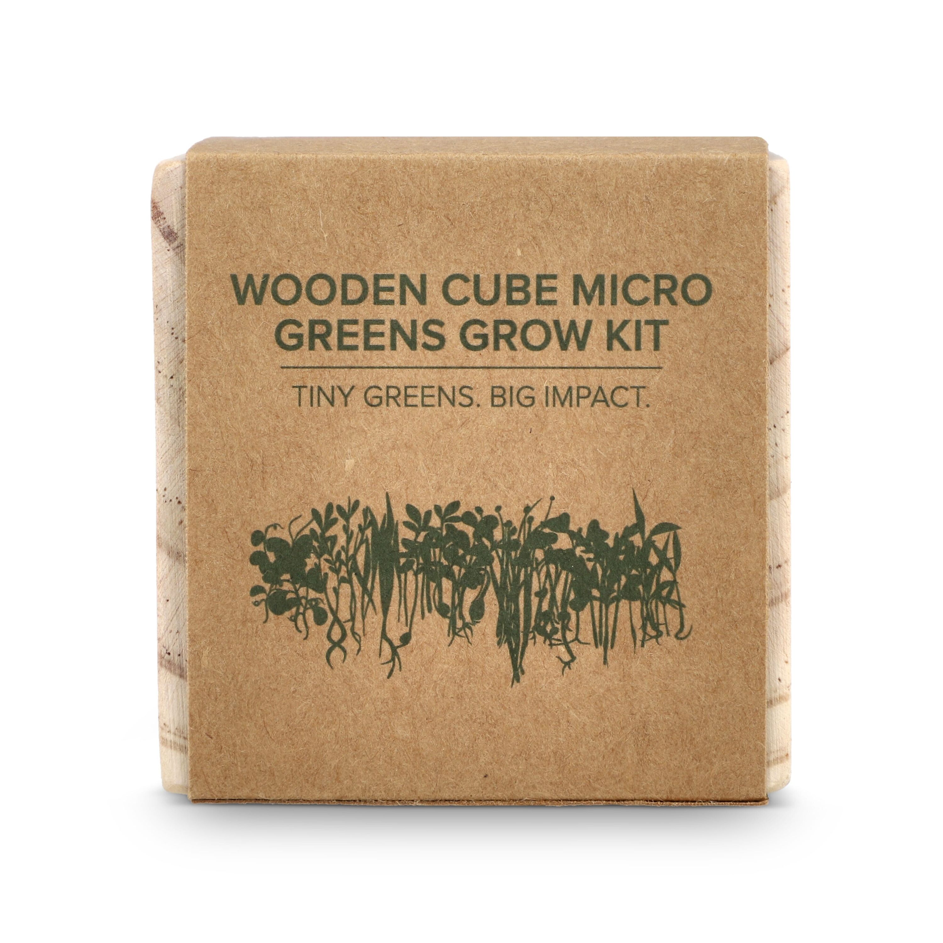 FSC-Holzpflanzgefäß-Set – Microgreens - natur-691