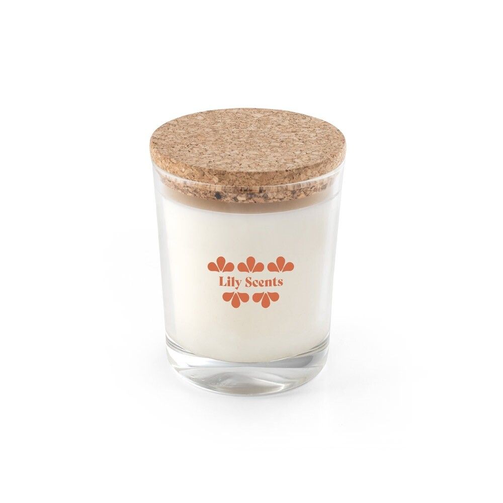 ZEN 180 Aromatische Kerze in einem Glasbecher mit Korkdeckel 180 g - transparent-362