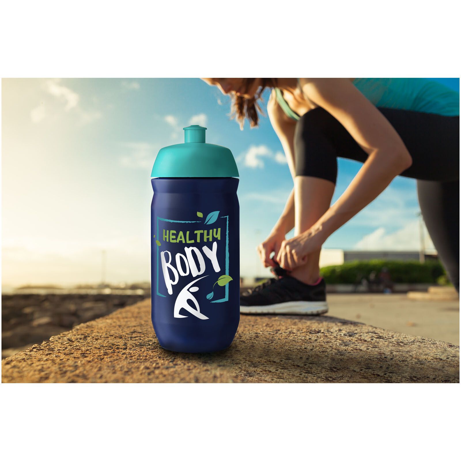 HydroFlex 500 ml Squeezy Sportflasche - blau -  blau-821