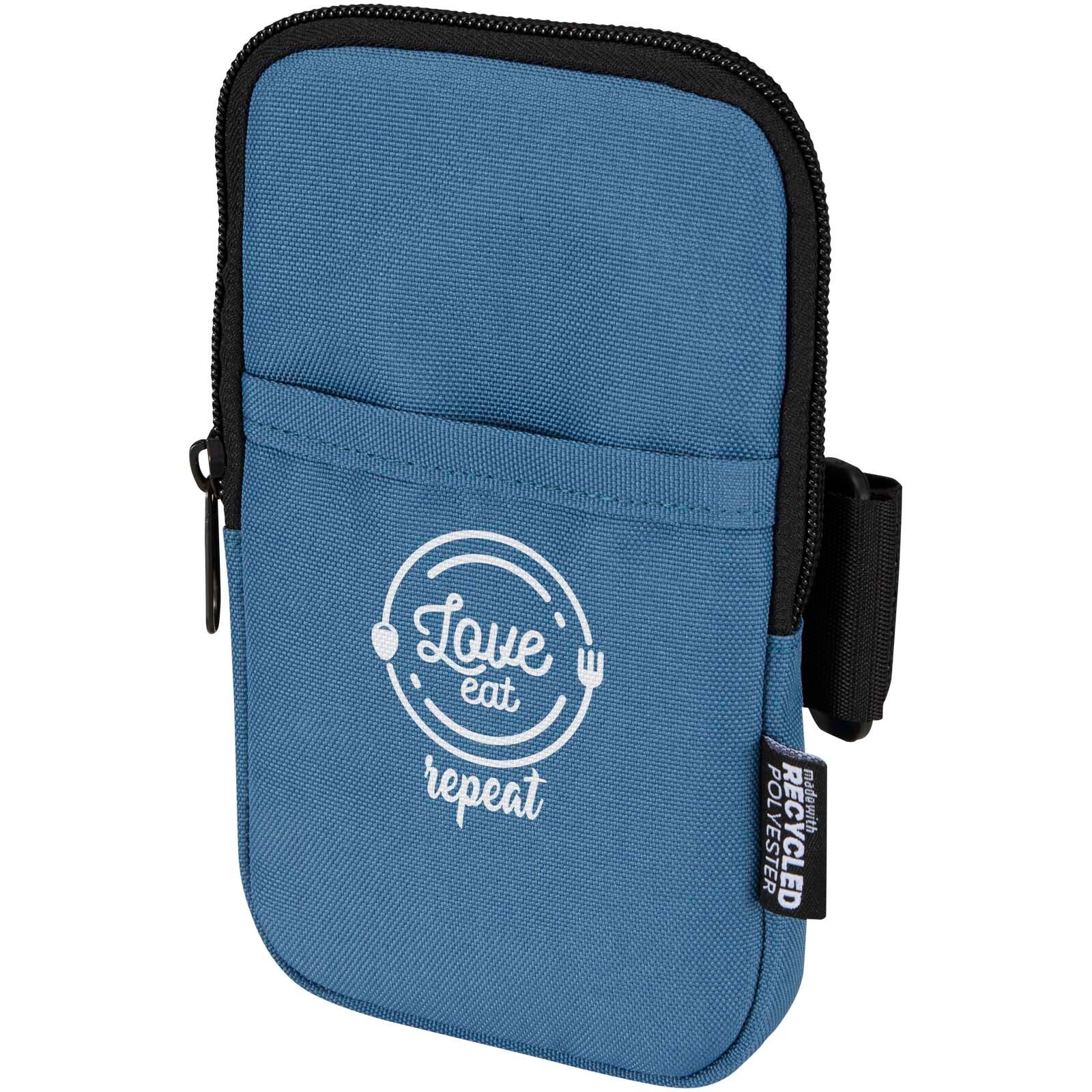 Byron Flaschentasche aus GRS Recyclingmaterial  - hale blau-475